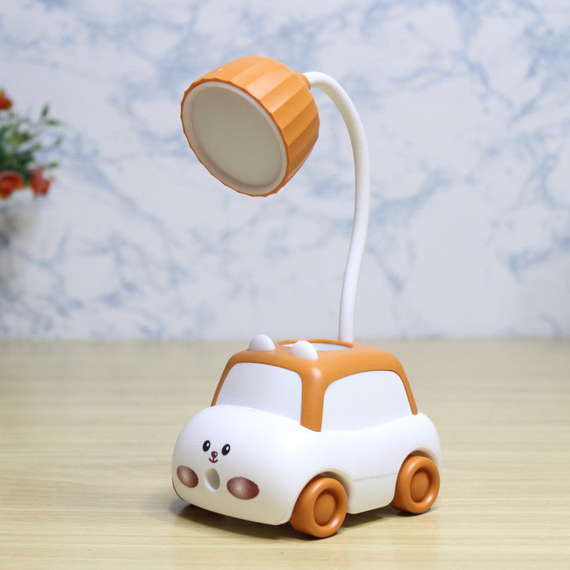 Car shape mini desk lamp, sharpener & mobile holder