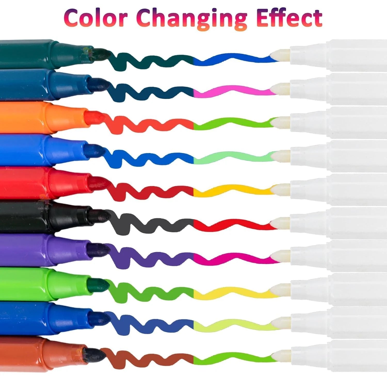 Magic Colour Changing Sketch Pen Set Pack of 12