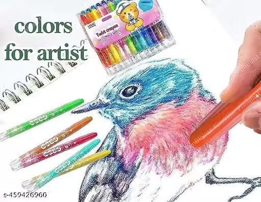 Twister crayon set of 12 colours