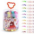 24 Colors Washable Watercolour Marker Set – Kids Painting Brush Pens