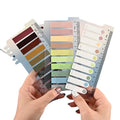Aesthetic Sticky Notes with Ruler – 10 Color Tabs