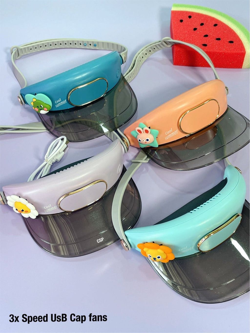 Cute pet fan hat ( Usb C type charging)