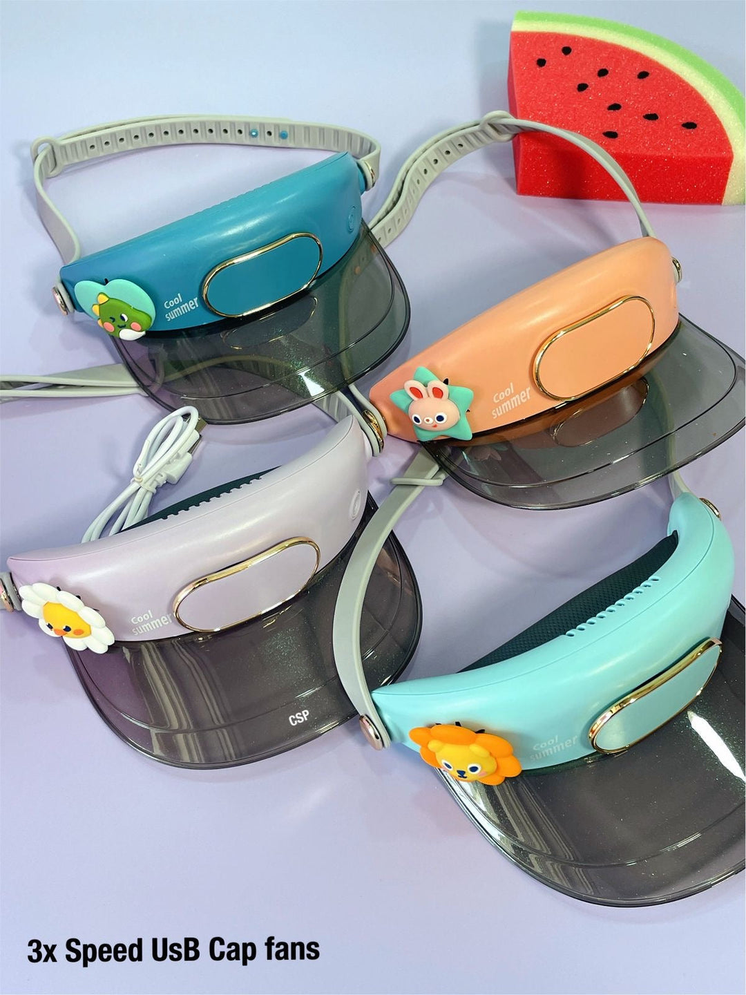 Cute pet fan hat ( Usb C type charging)