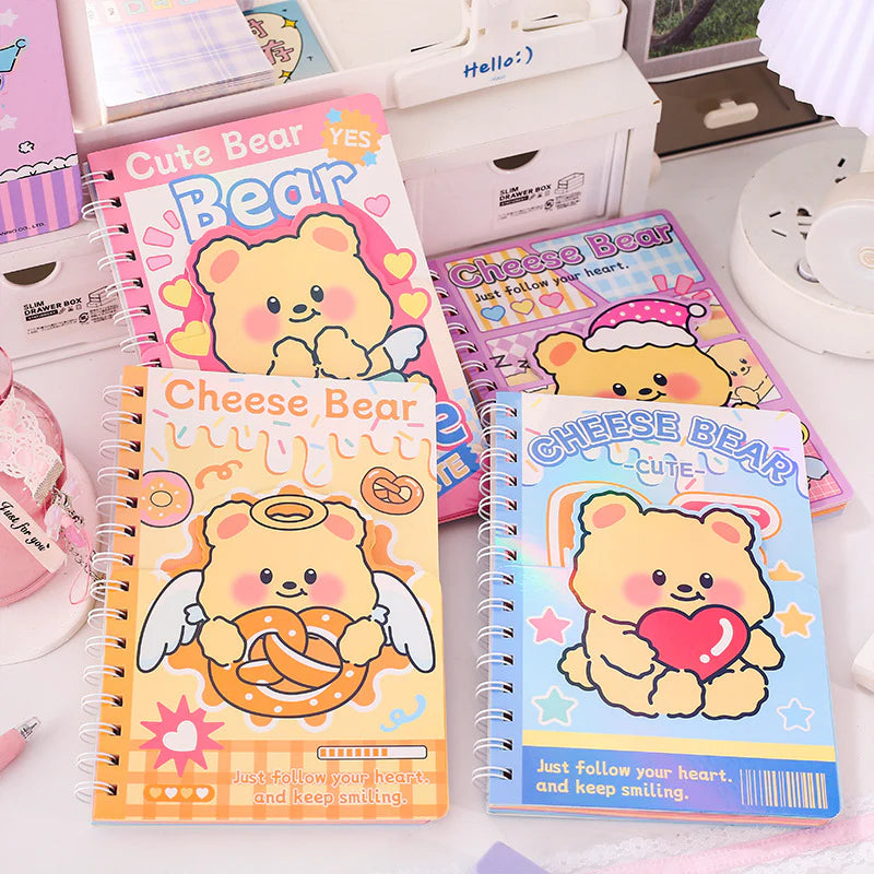 Cheese Bear Notebook with stickers
