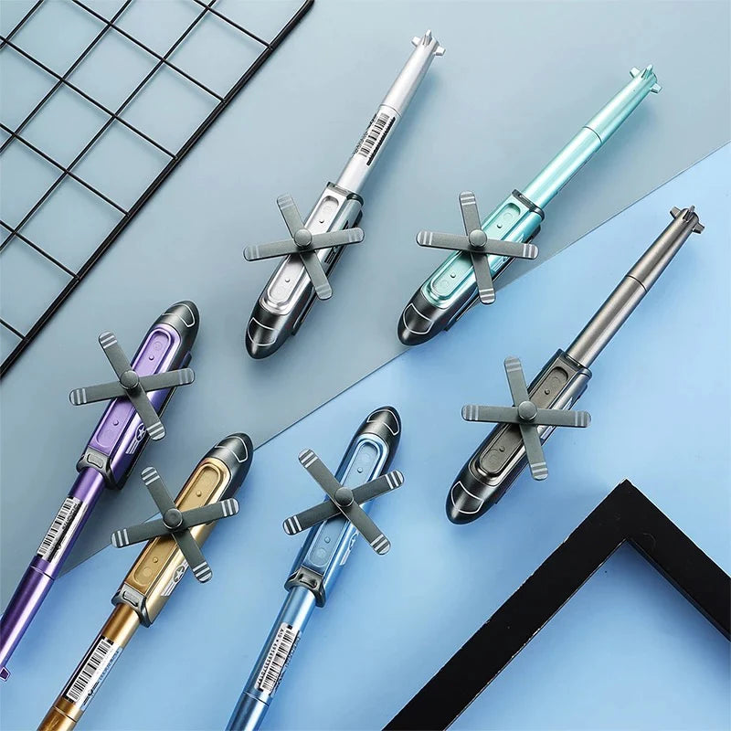 Helicopter Design Pen- Blue Ink