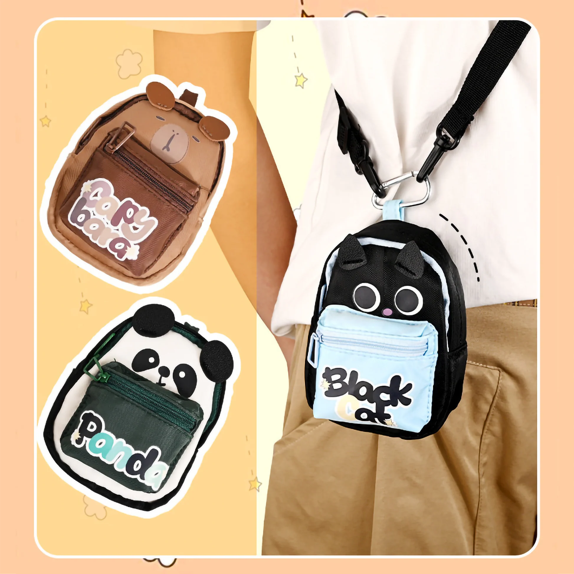 Kawaii Animal Mini Backpack Pouch