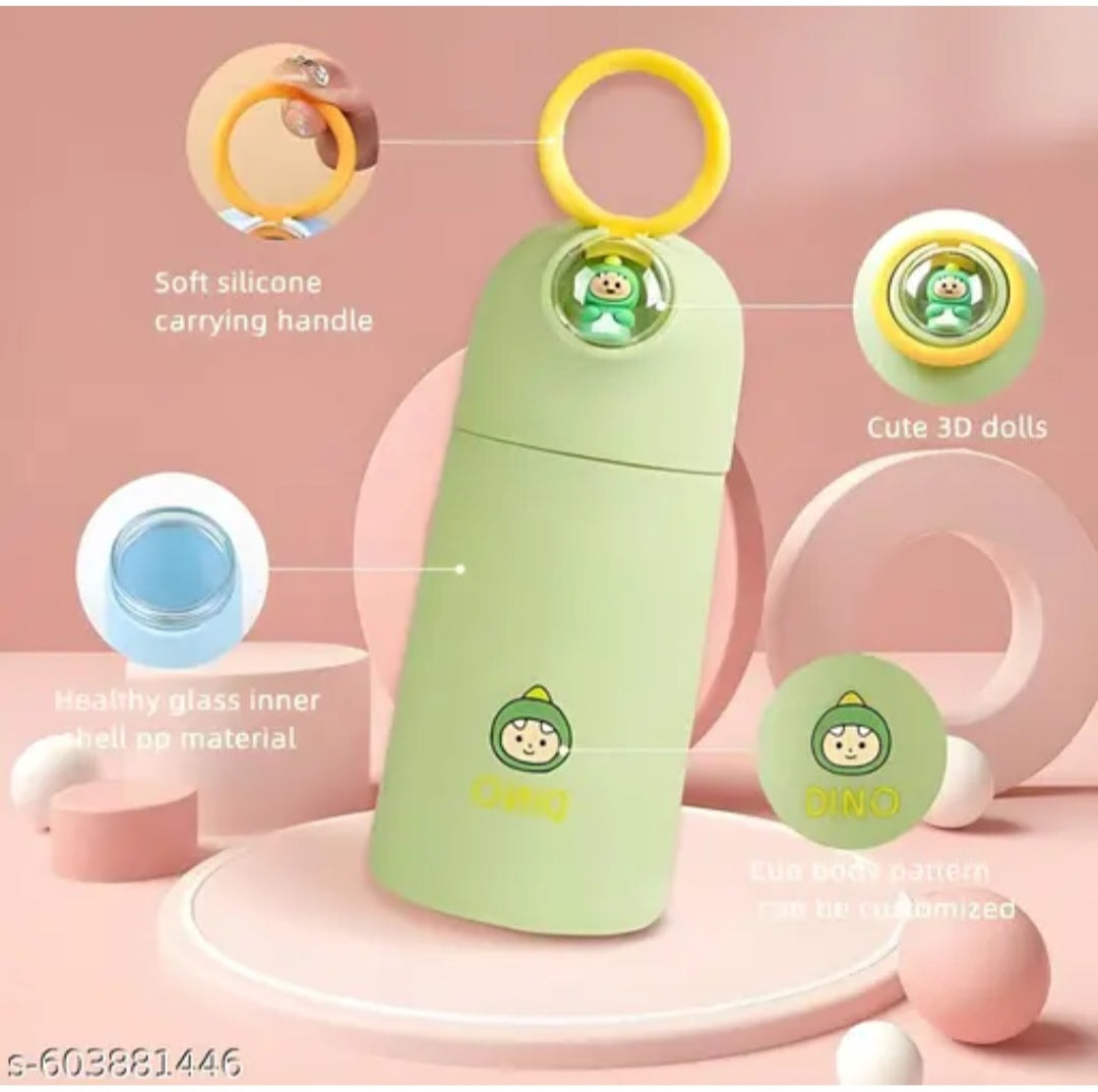 Glass Dino water bottle 350ml