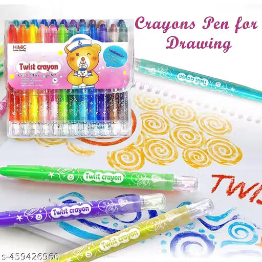 Twister crayon set of 12 colours