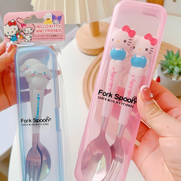 Kids stainless steel cutlery set