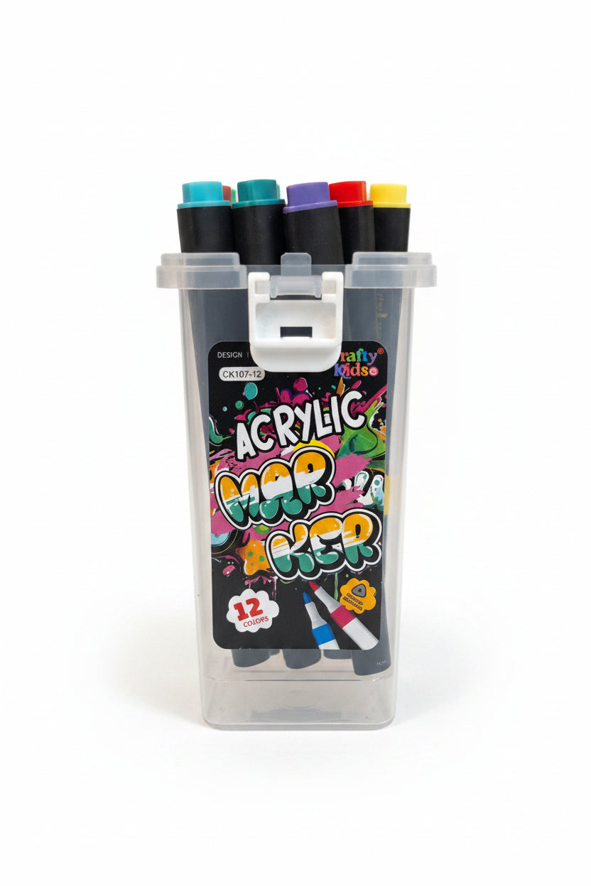 Acrylic Markers 12 colours
