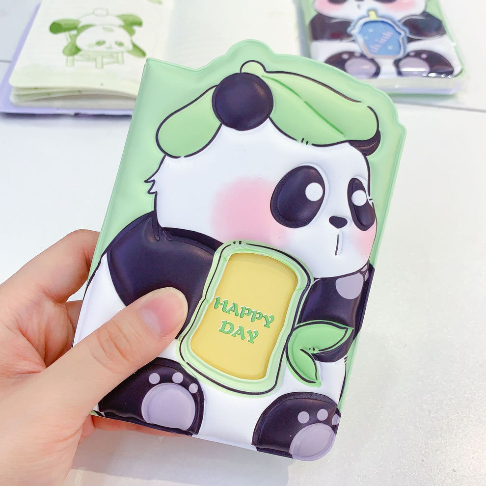 Panda family soft cover mini Notebook