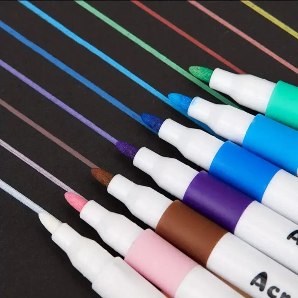 Doodledash Acrylic Paint Markers – Multi-Surface Art Pens for Resin, Wood, Canvas & More