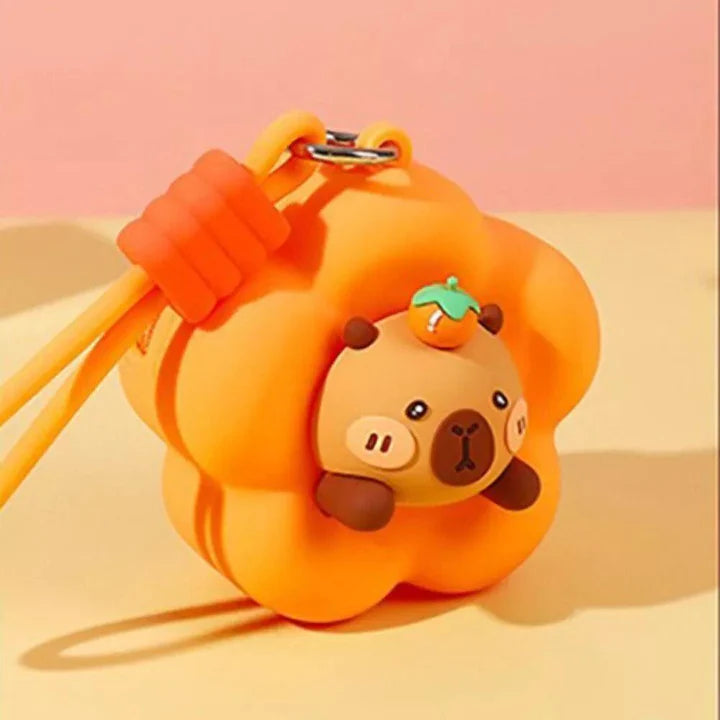 Kawaii Animal Silicone Keychain Coin Pouch – Cute Mini Bag Charm