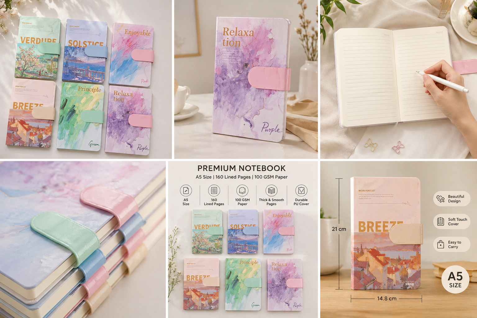 Aesthetic Hardcover Small  Notebook – Elegant & Functional