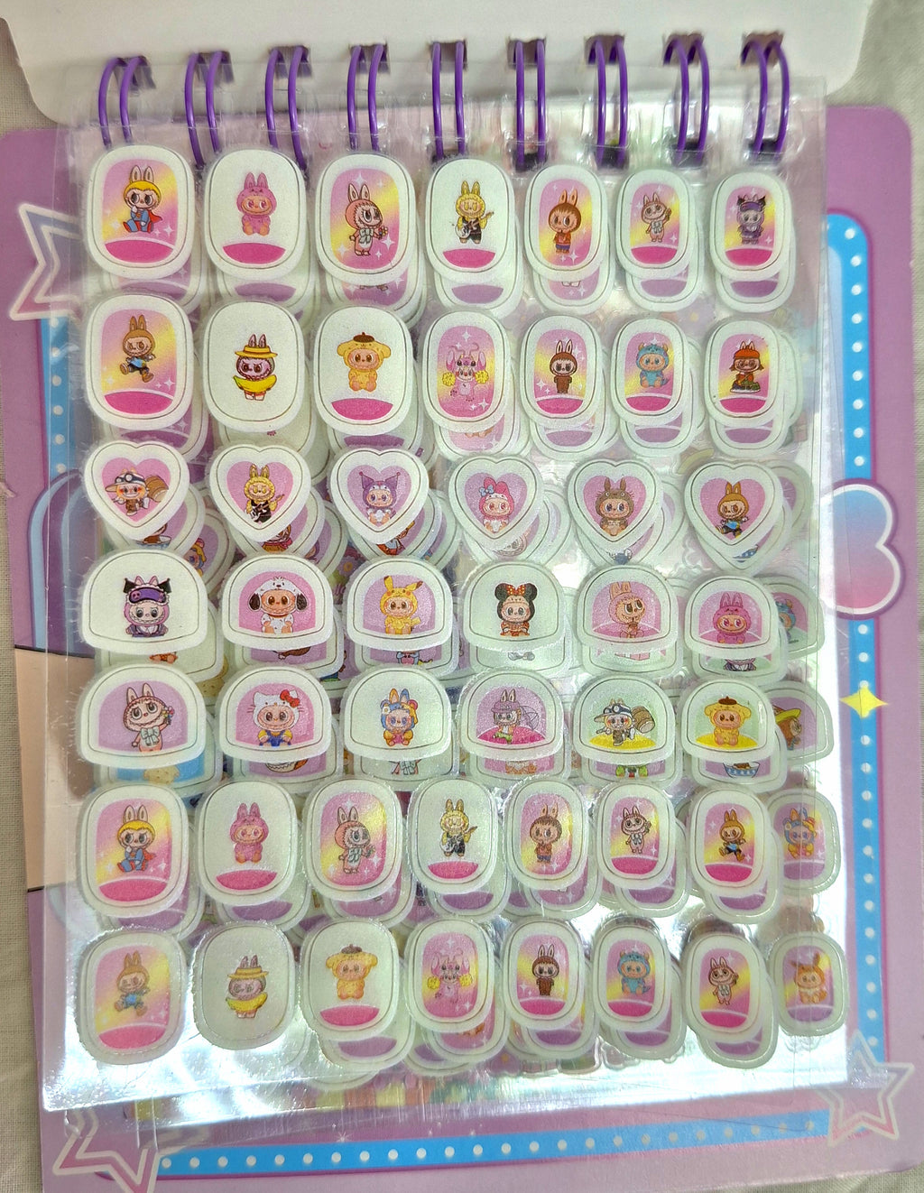 Labubu nail art DIY kit