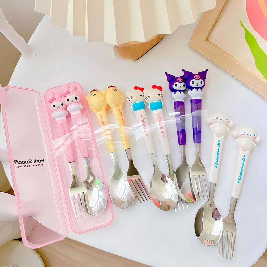 Kids stainless steel cutlery set