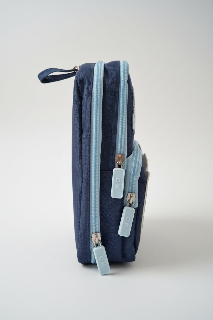 Mini Backpack Pencil Pouch – Cute Cartoon Multi-Compartment Pencil Case 🎒✨