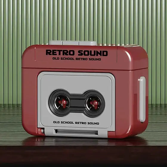 Retro voice recording keychain