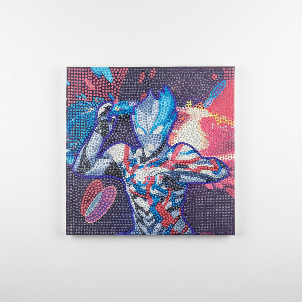 Diamond painting with frame