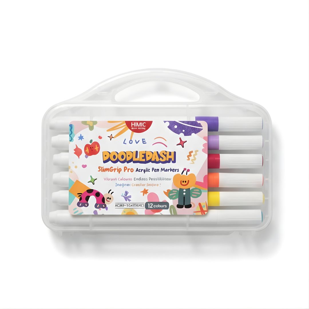 Doodledash Acrylic Paint Markers – Multi-Surface Art Pens for Resin, Wood, Canvas & More