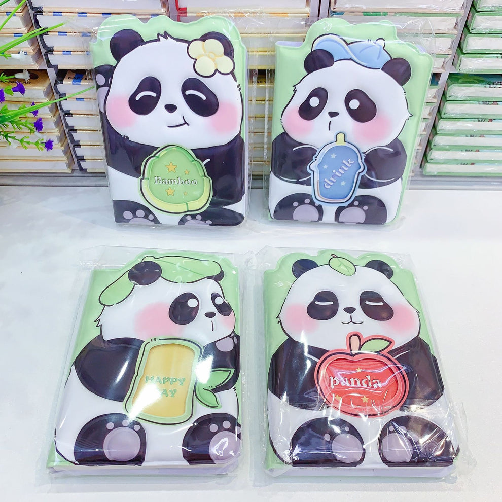Panda family soft cover mini Notebook