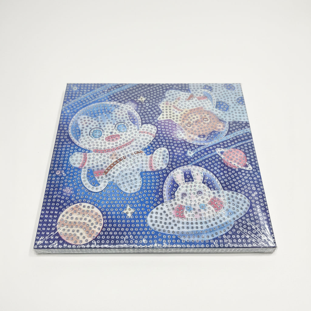 Diamond painting with frame