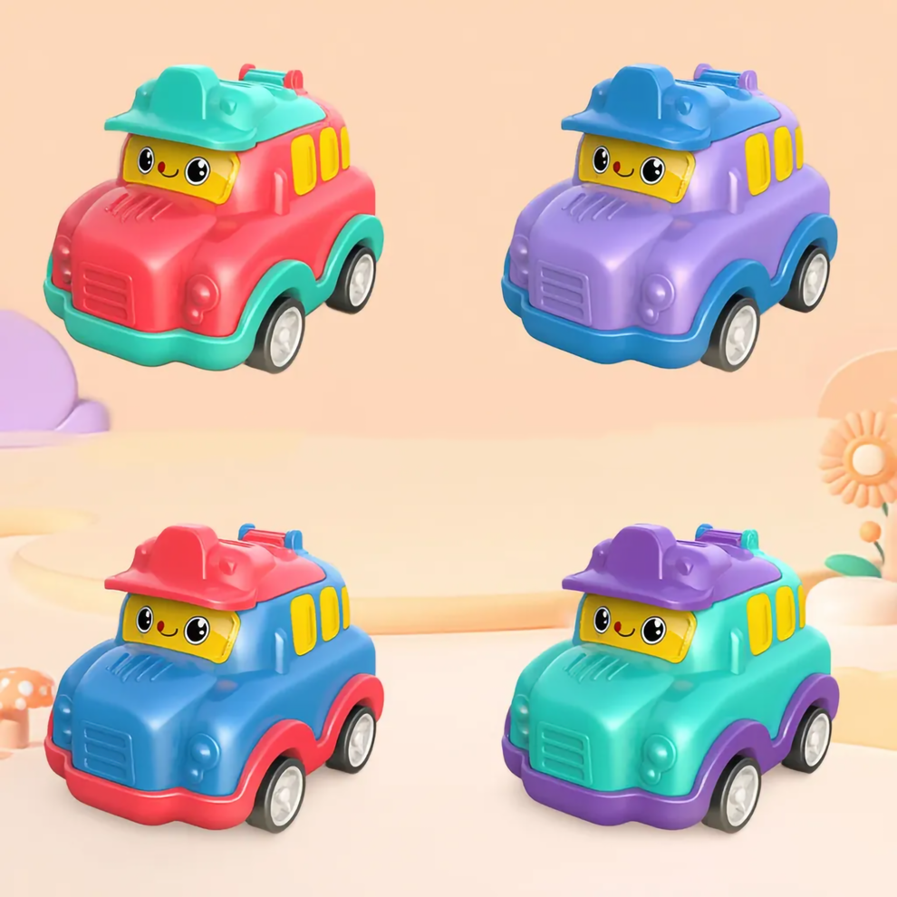 Pull back car shaped sharpner