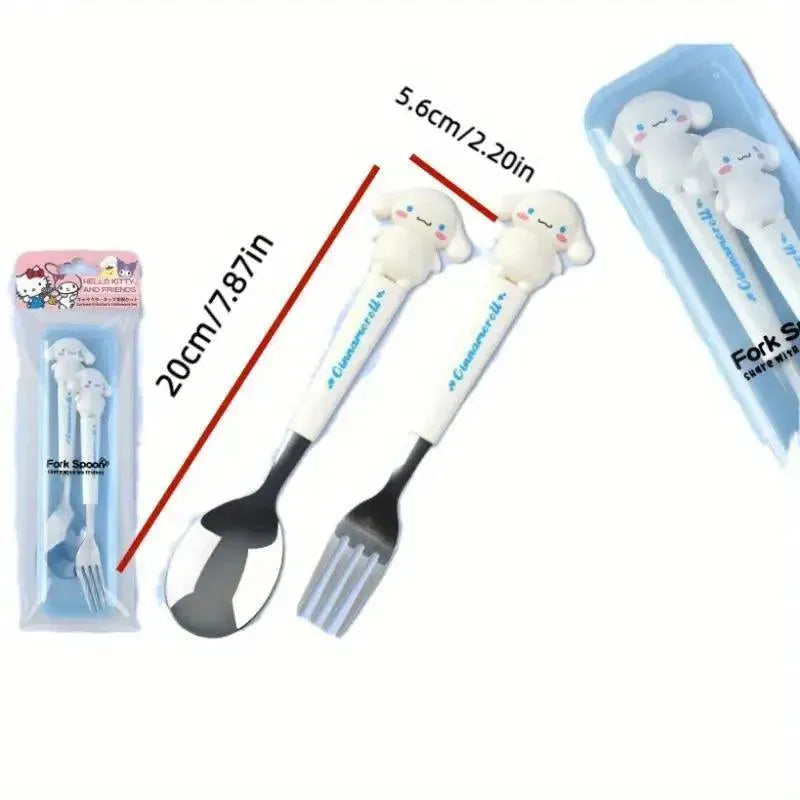 Kids stainless steel cutlery set