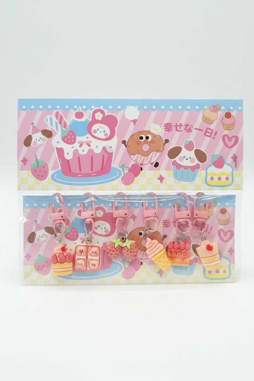 Bag Charm / Keychain Set of 6