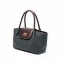 Premium Two-Tone Tote Handbag