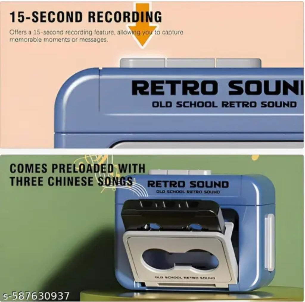 Retro voice recording keychain