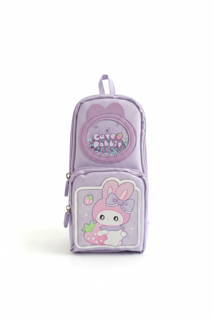 Mini Backpack Pencil Pouch – Cute Cartoon Multi-Compartment Pencil Case 🎒✨