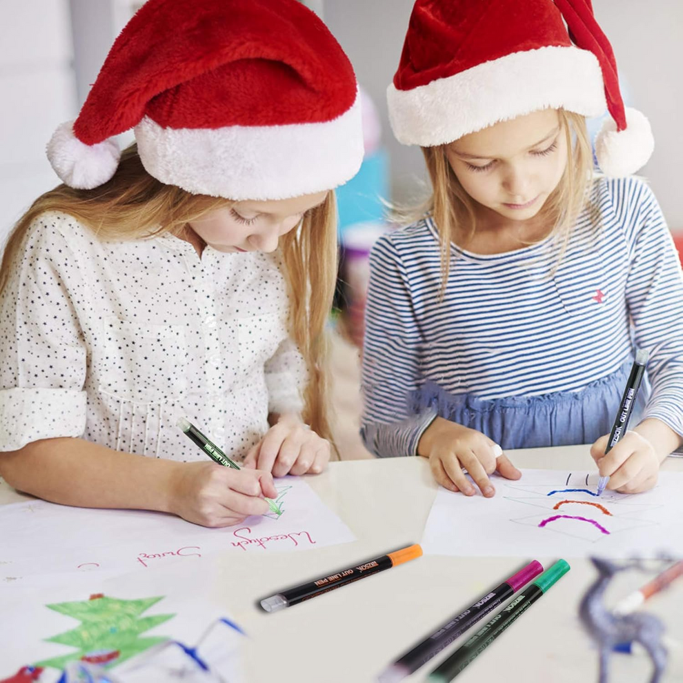 Outlining gel pens