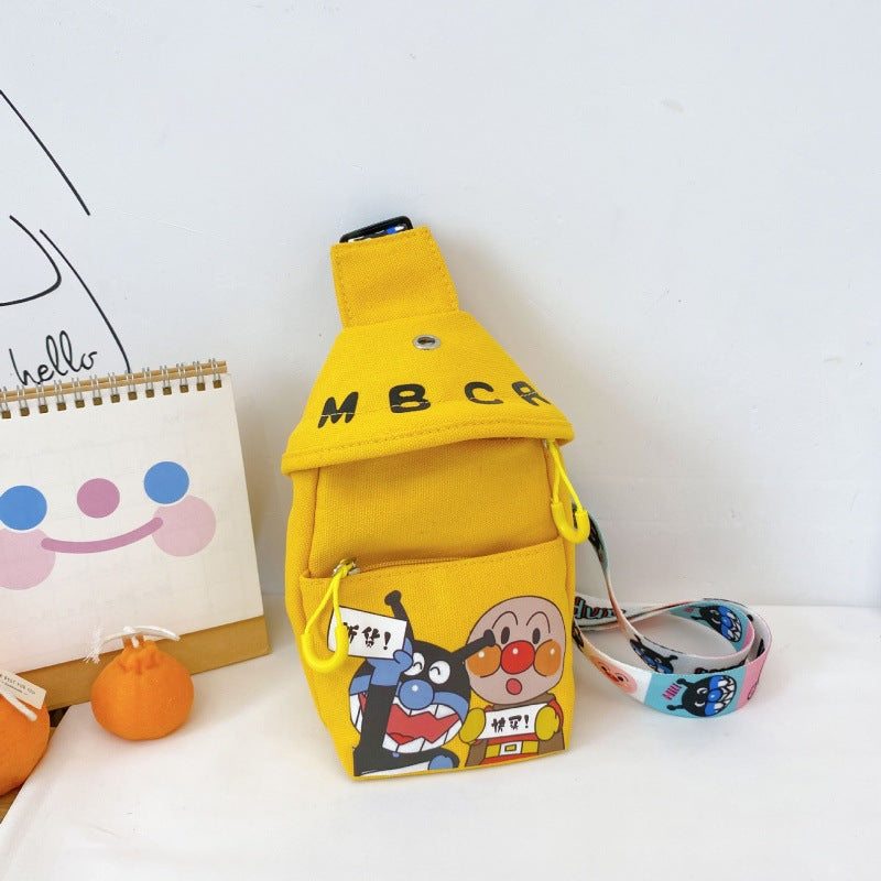 Cartoon canvas chest bag