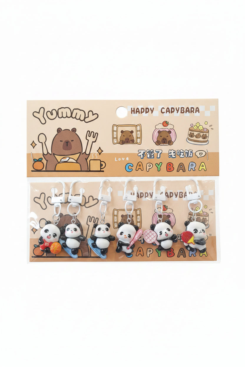 Bag Charm / Keychain Set of 6