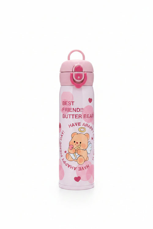 Butter Bear Stainless Steel Insulated Water Bottle 🩷🐻