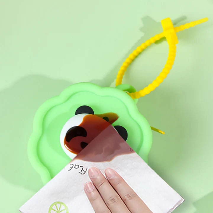 Kawaii  Silicone Coin Purse Pouch with Keychain