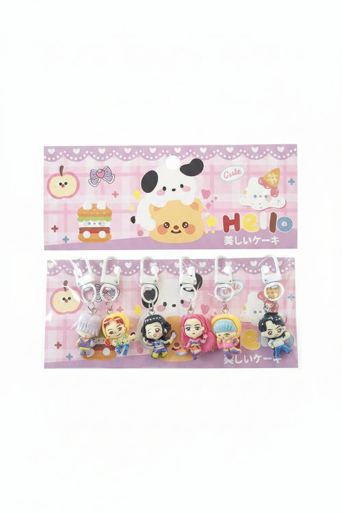 Bag Charm / Keychain Set of 6