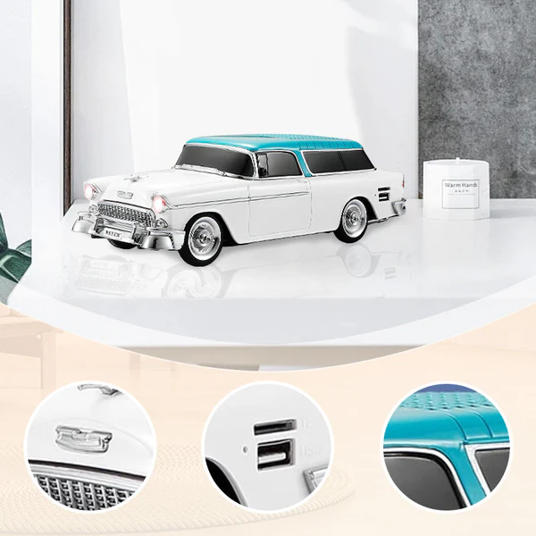 Vintage style car speaker (WSTR 1955) Metal body