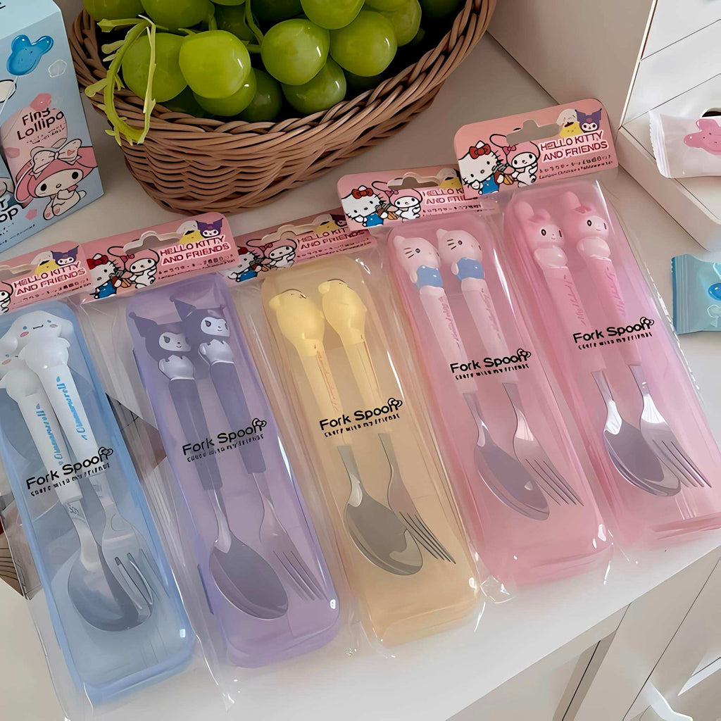 Kids stainless steel cutlery set