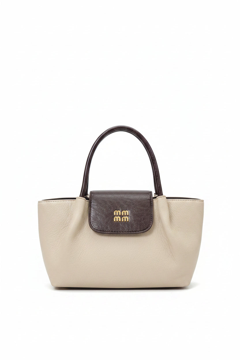 Premium Two-Tone Tote Handbag