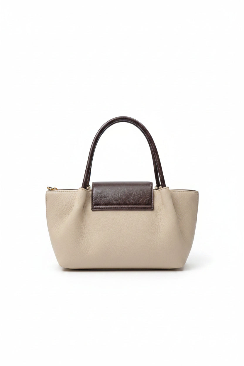 Premium Two-Tone Tote Handbag