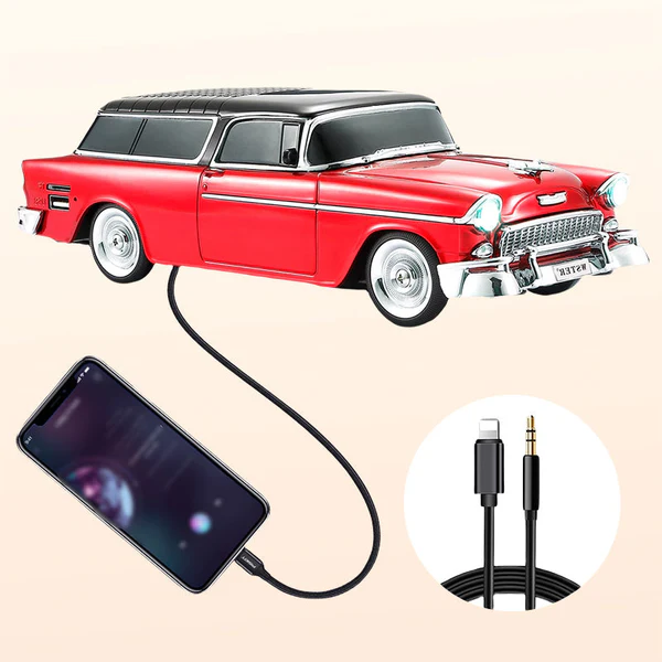 Vintage style car speaker (WSTR 1955) Metal body