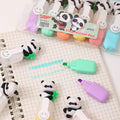 Panda Highlighter Set – Kawaii Fluorescent Marker Pens (6 Colors)
