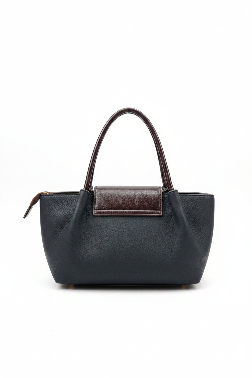 Premium Two-Tone Tote Handbag